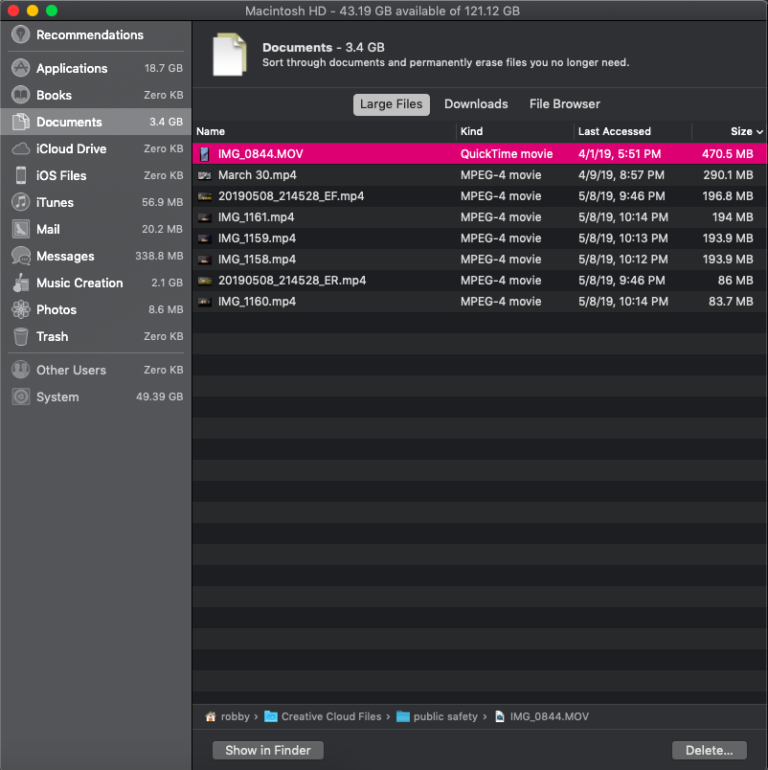 Lagras Creative Cloud-filer på min dator?