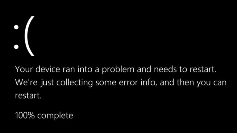 Can a black screen of death be fixed?
