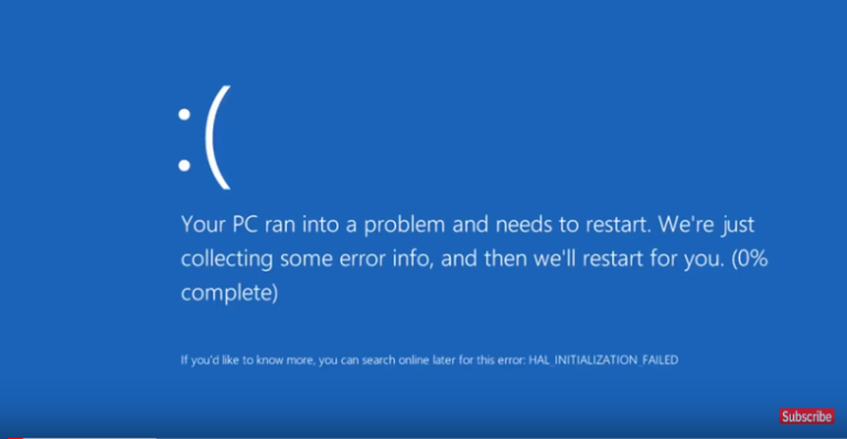 Can a blue screen restart itself?