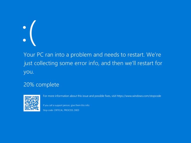Can a computer with a blue screen be fixed?
