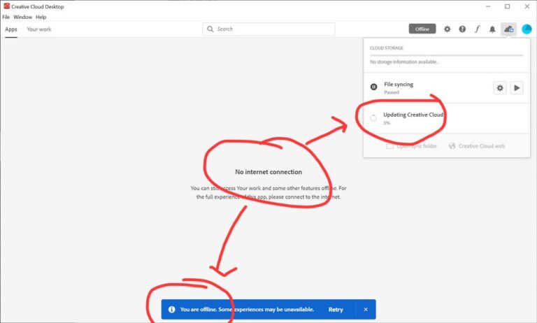 Can Adobe Creative Cloud be used offline?