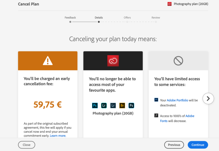 Can I pause my Adobe subscription?