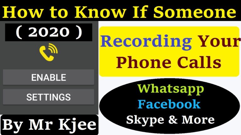 Can we know if someone is recording your phone calls?