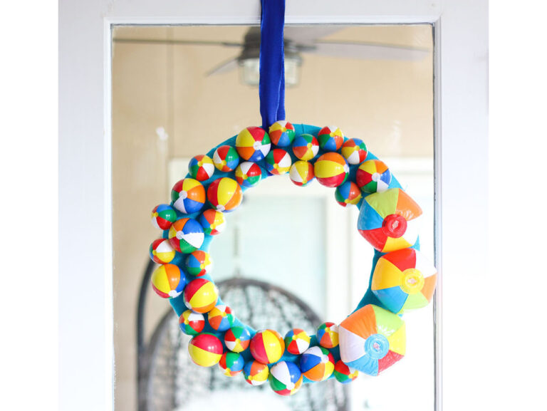 Can you hot glue beach balls together?