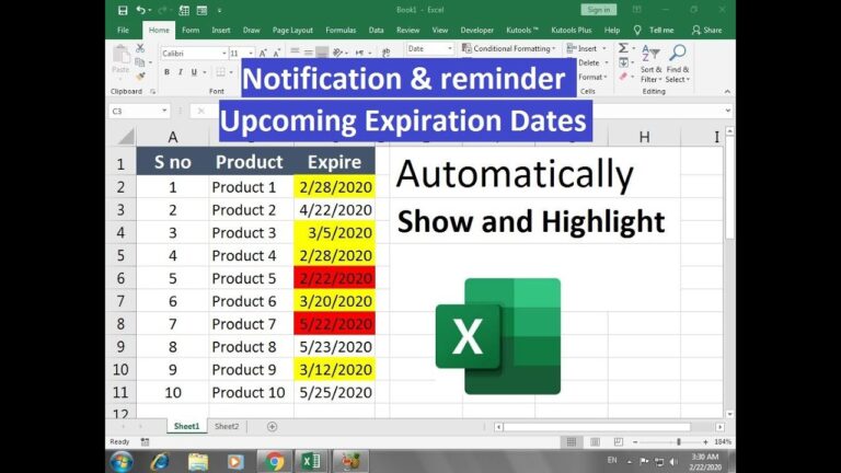 Kan du indstille en alarm på Excel?