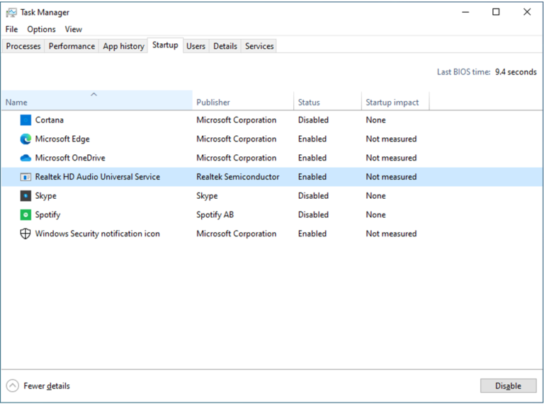 Do I need Realtek HD Audio universal service startup?