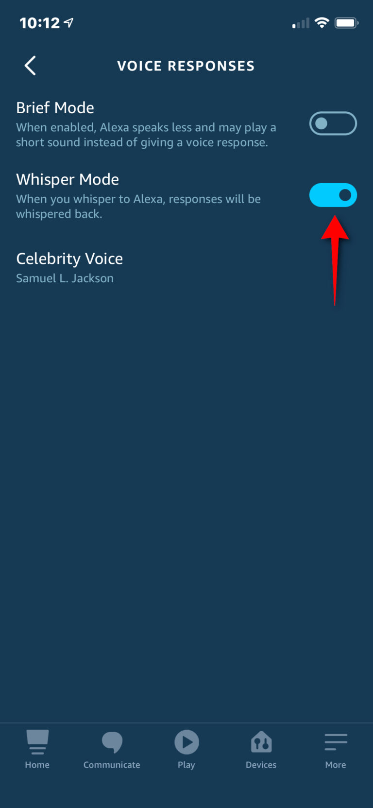 Does Amazon Alexa whisper?