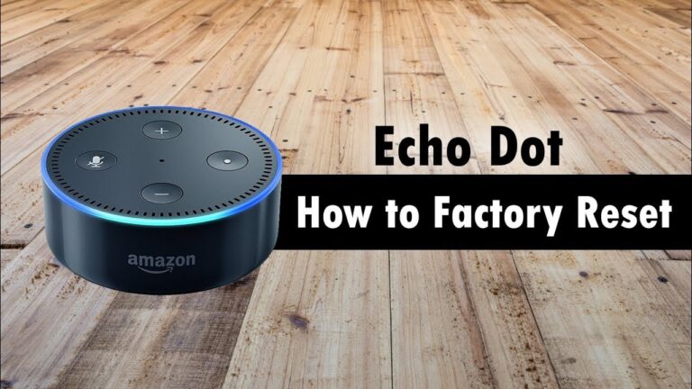 Har Amazon Echo Dot en nulstillingsknap?