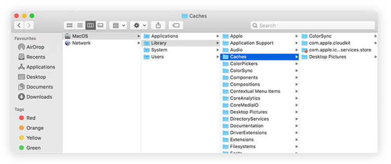 Fremskynder rydning af cache Mac?