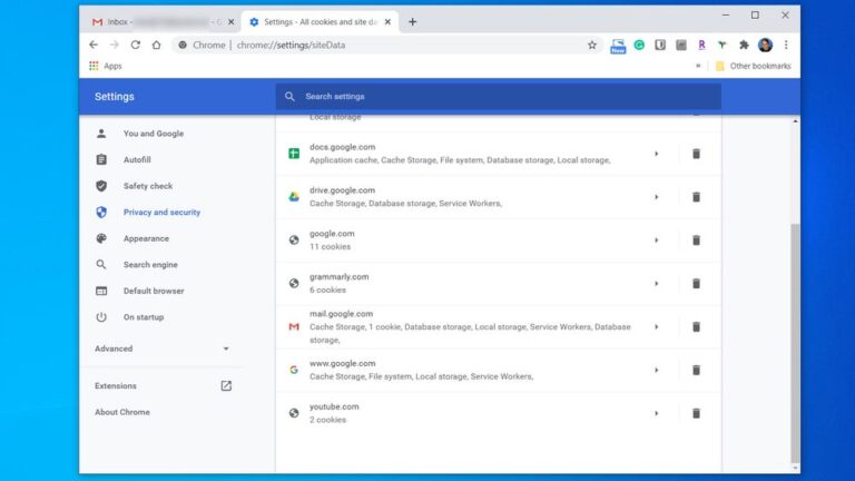 Does deleting cache delete emails?