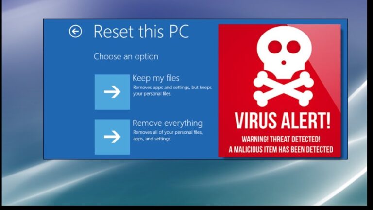 Does resetting Windows 10 remove viruses?