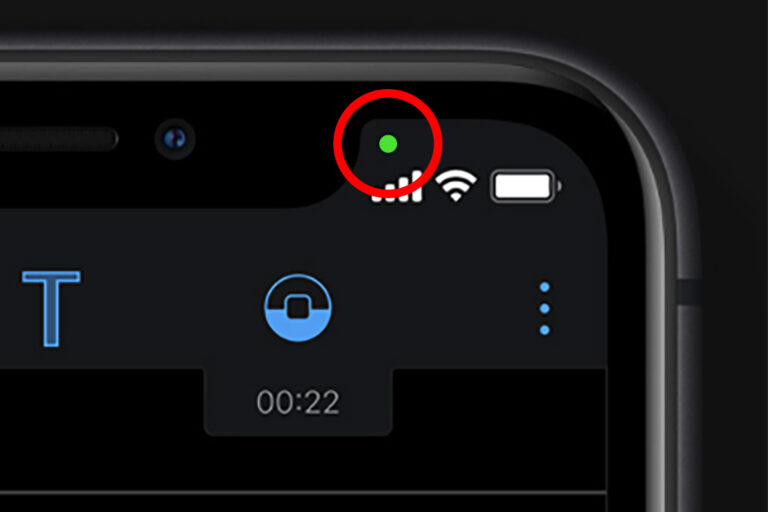Does the green Dot mean someone is listening?