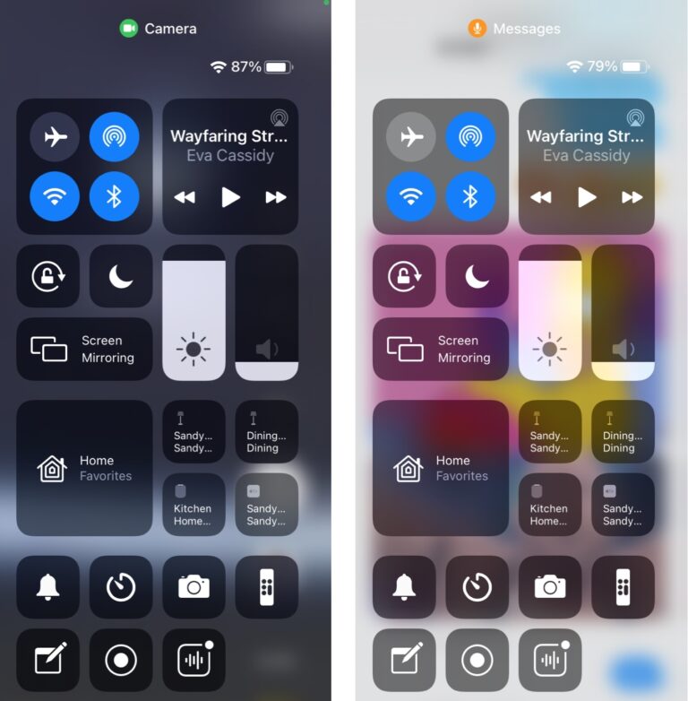 How can I tell what app is using my camera on iPhone?