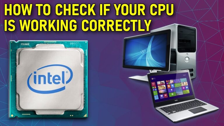How can I test if my CPU is working?