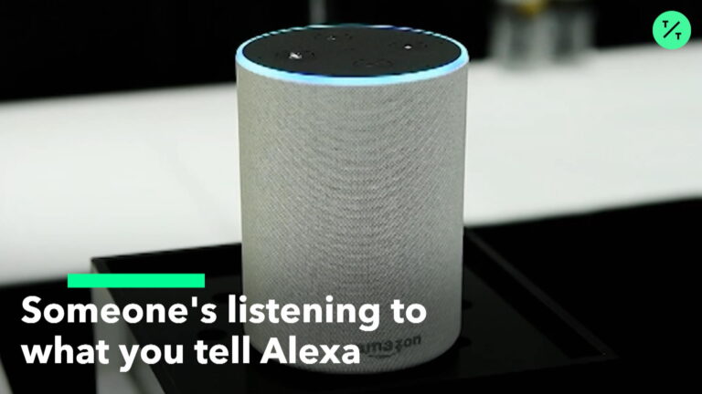 How can you tell if someone is listening to Alexa?