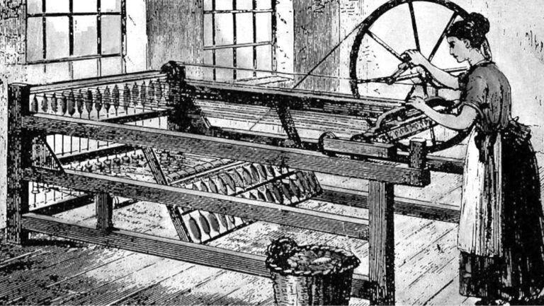 How did the spinning wheel change the world?