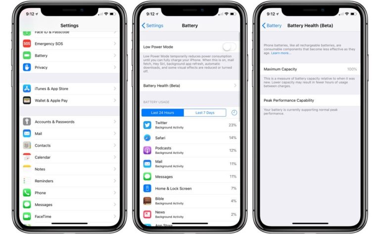 Hur kontrollerar jag Apples batteristatus?