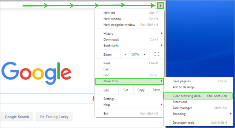How do I clear my cache and cookies?