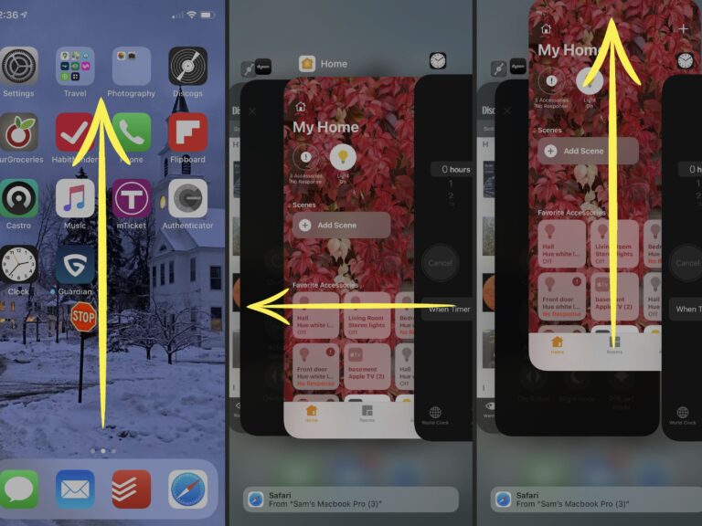 How do I close open apps on my iPhone?