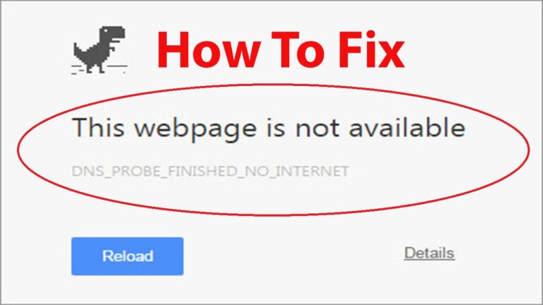 How do I fix Dns_probe_finished_no_internet?