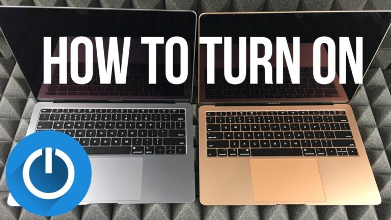 How do I get my Macbook Air to turn on?