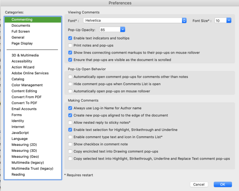 How do I get rid of pop up notes on a PDF?