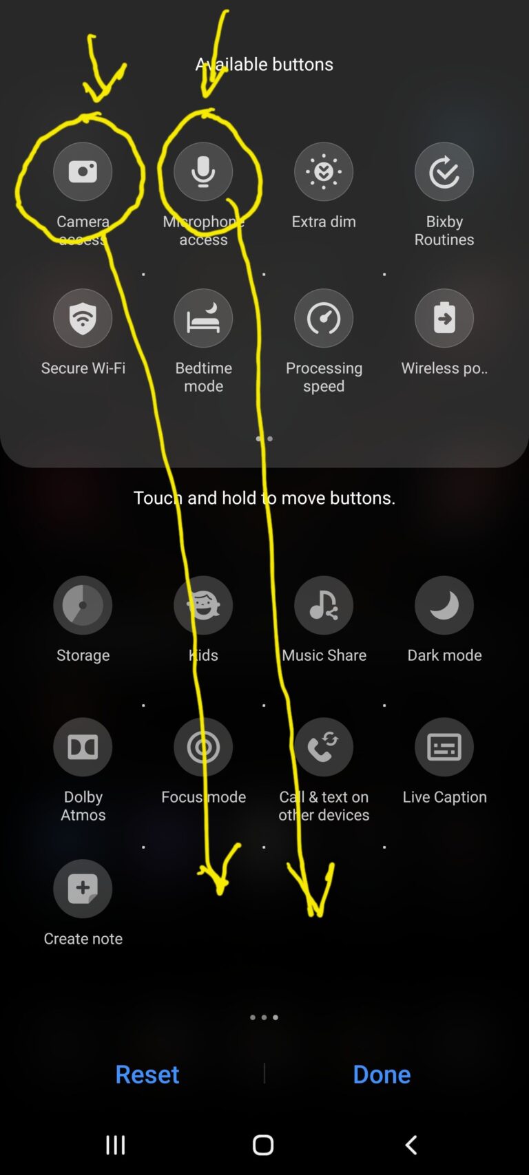 Hur blir jag av med den gröna pricken på min Android?