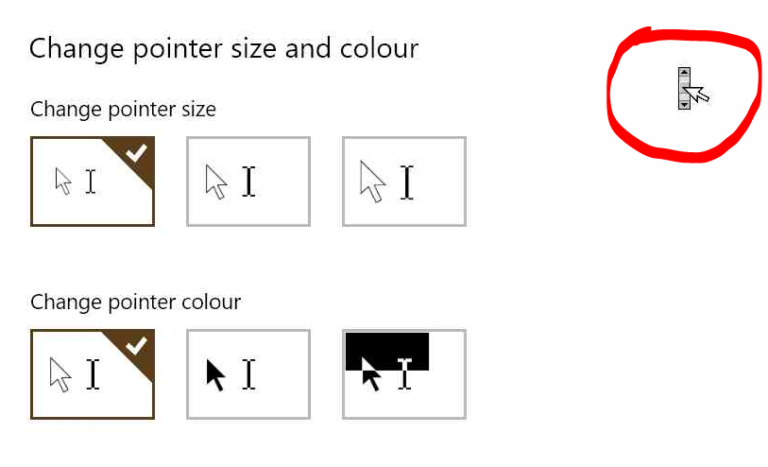 How do I get rid of the scroll cursor?