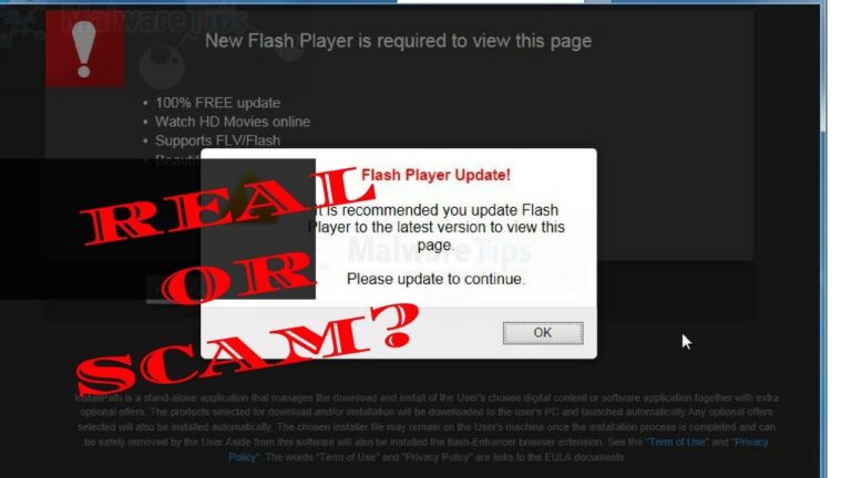 Hur vet jag om min Adobe Flash Player-uppdatering är riktig?