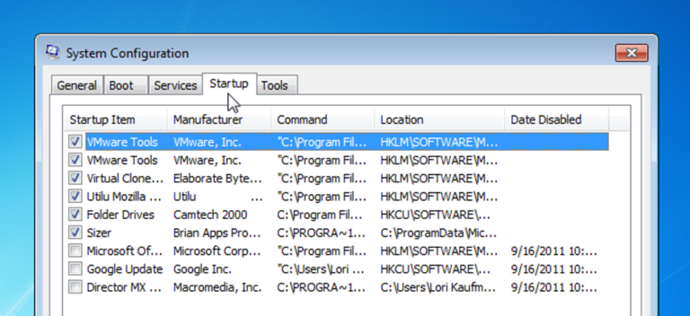 How do I know which programs need to run on startup?