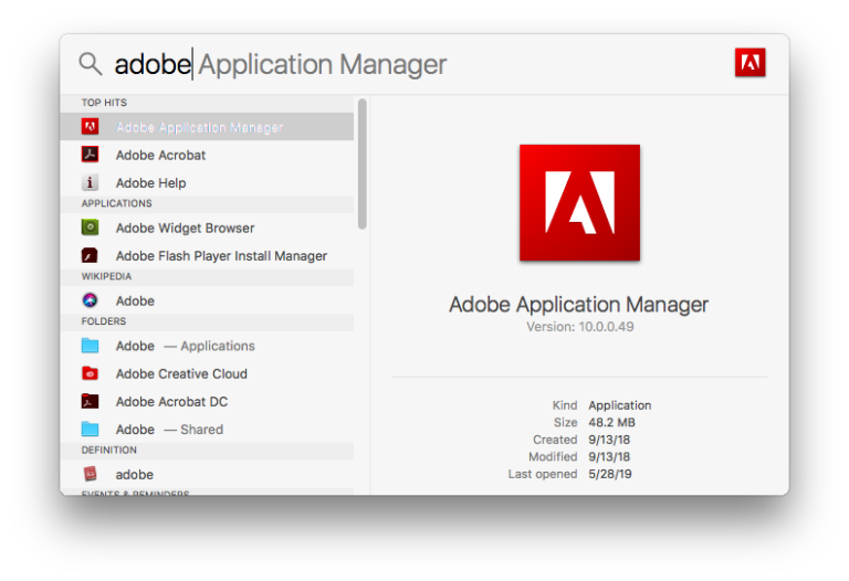 Hur öppnar jag Adobe Application Manager på Mac?