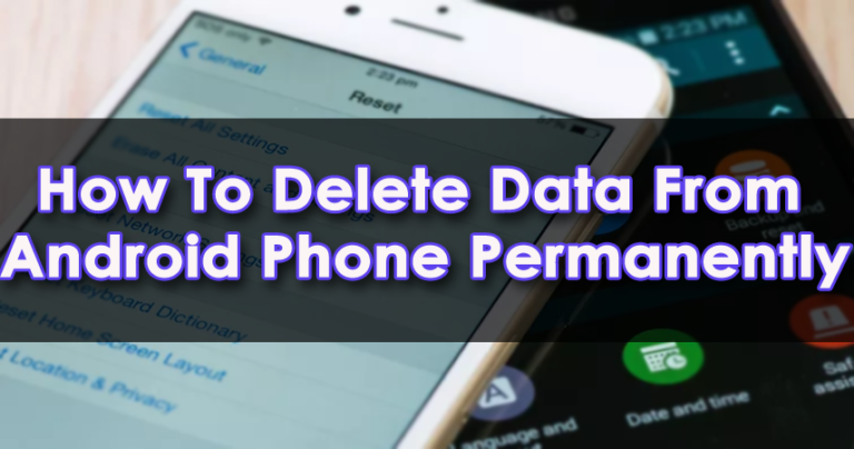 Hvordan sletter jeg data permanent fra min telefon?