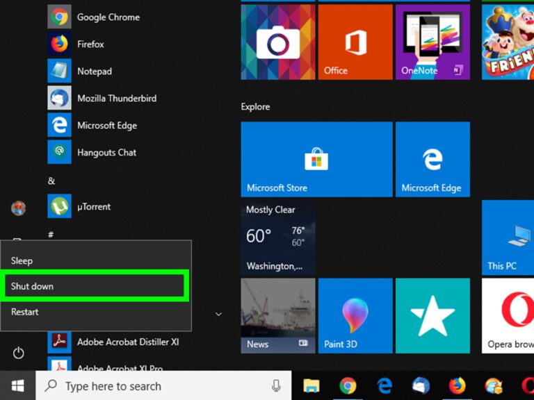How do I properly shut down my computer?