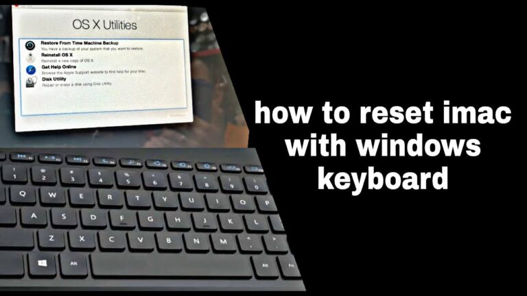 How do I restart my iMac without a keyboard?