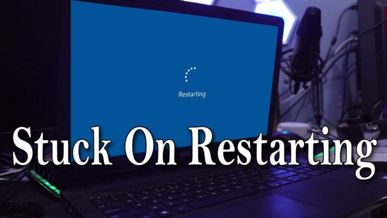 How do I restart my laptop if its stuck?