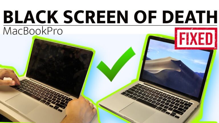 How do I restart my Macbook Pro when the screen is black?