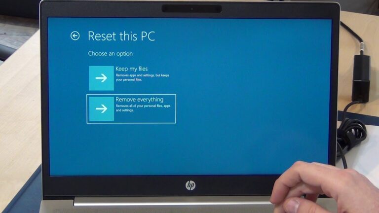 How do I restore my HP laptop without losing data?