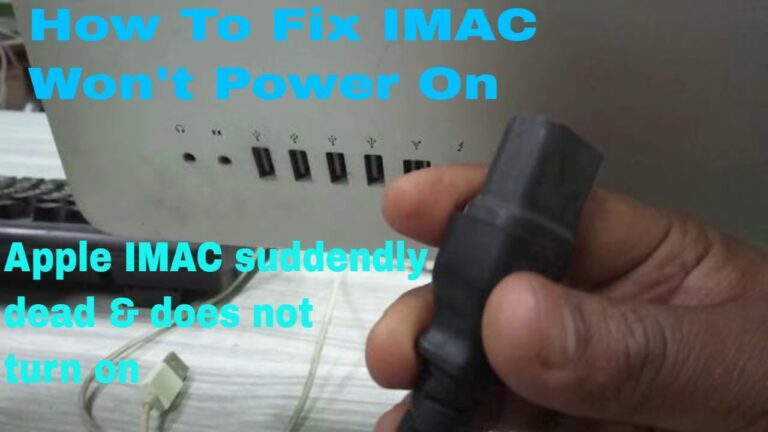 Hvordan starter jeg en død iMac?