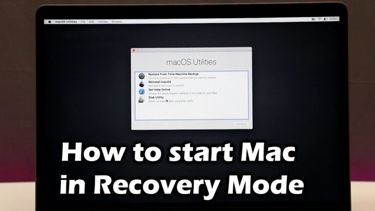How do I start my Mac in recovery mode?