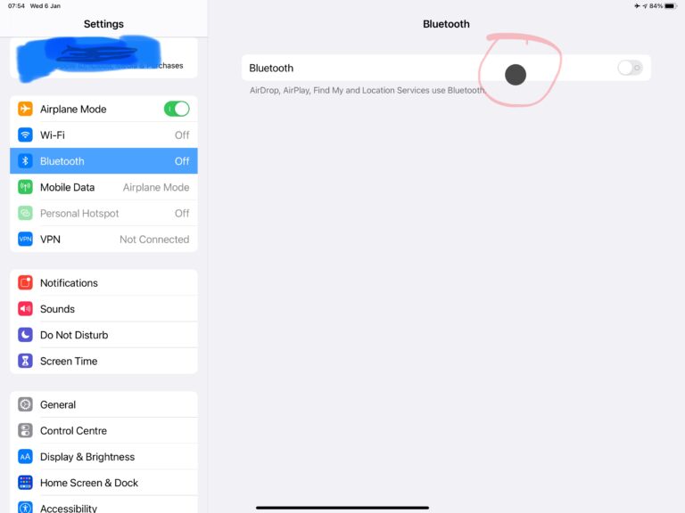 How do I turn off grey dot?