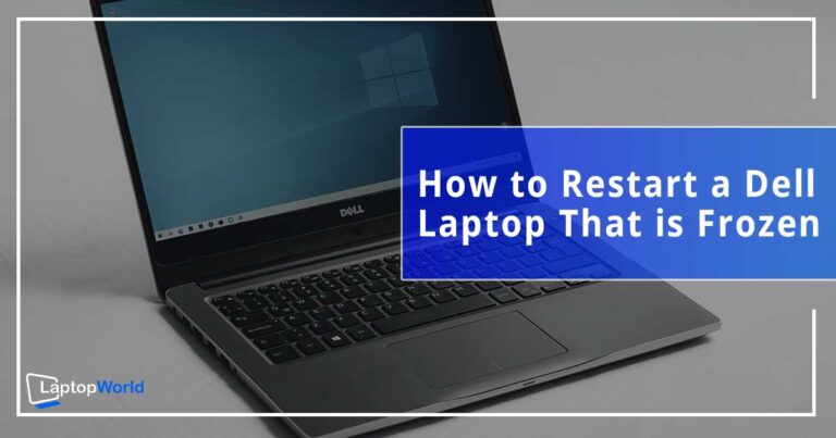 How do I turn off my frozen Dell laptop?