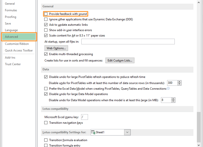 Comment désactiver le bip dans Excel ? TechDIY.info