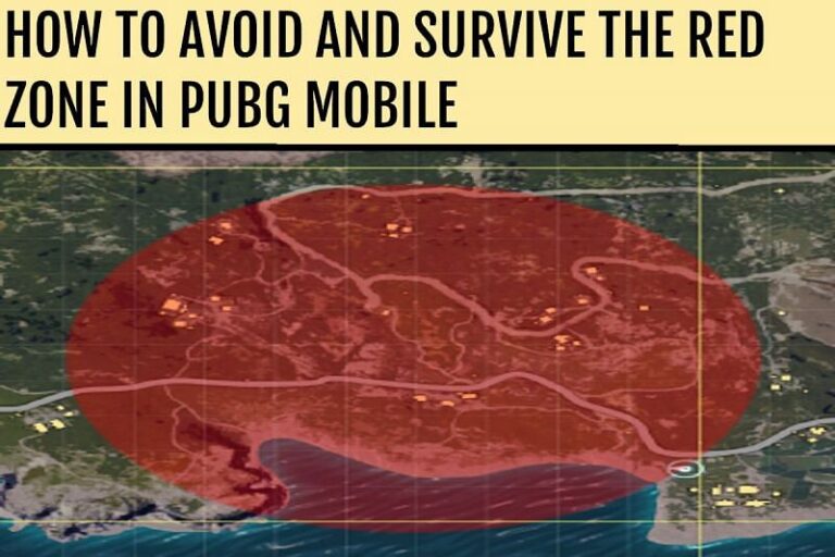 How do you avoid red zone in PUBG?