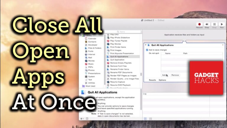 How do you close all apps on a Mac?