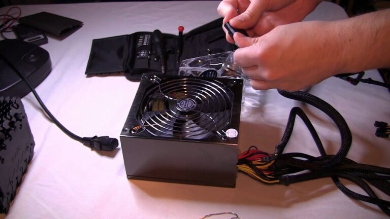 How do you reset a computer power supply?