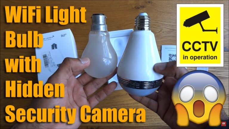 How do you tell if a light bulb is a camera?