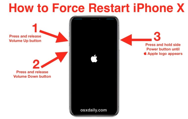 How long does a force restart take on iPhone?