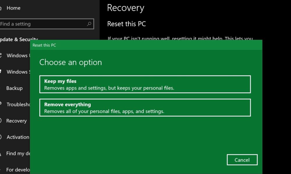 How long should a factory reset take Windows 10? TechDIY.info