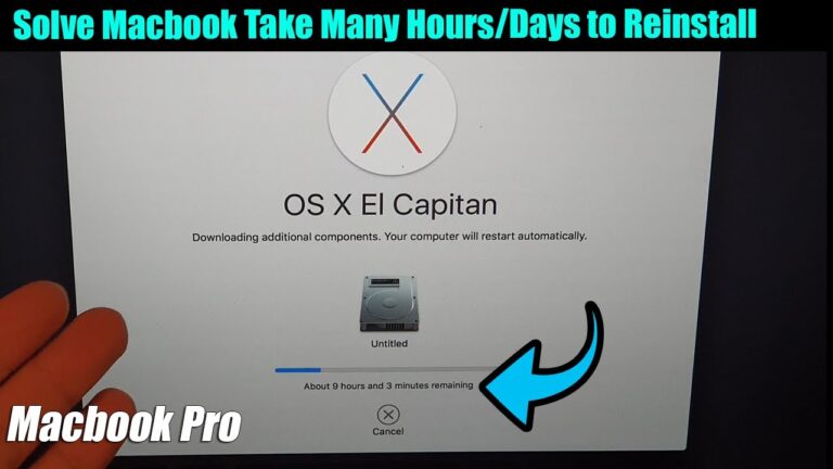 Hur lång tid bör en ominstallation av Mac ta?