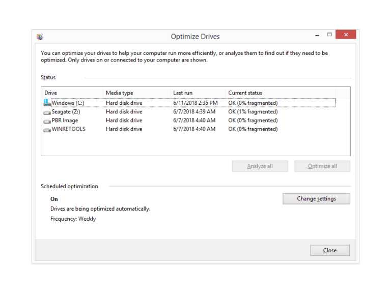How often does a disk need to be defragmented?
